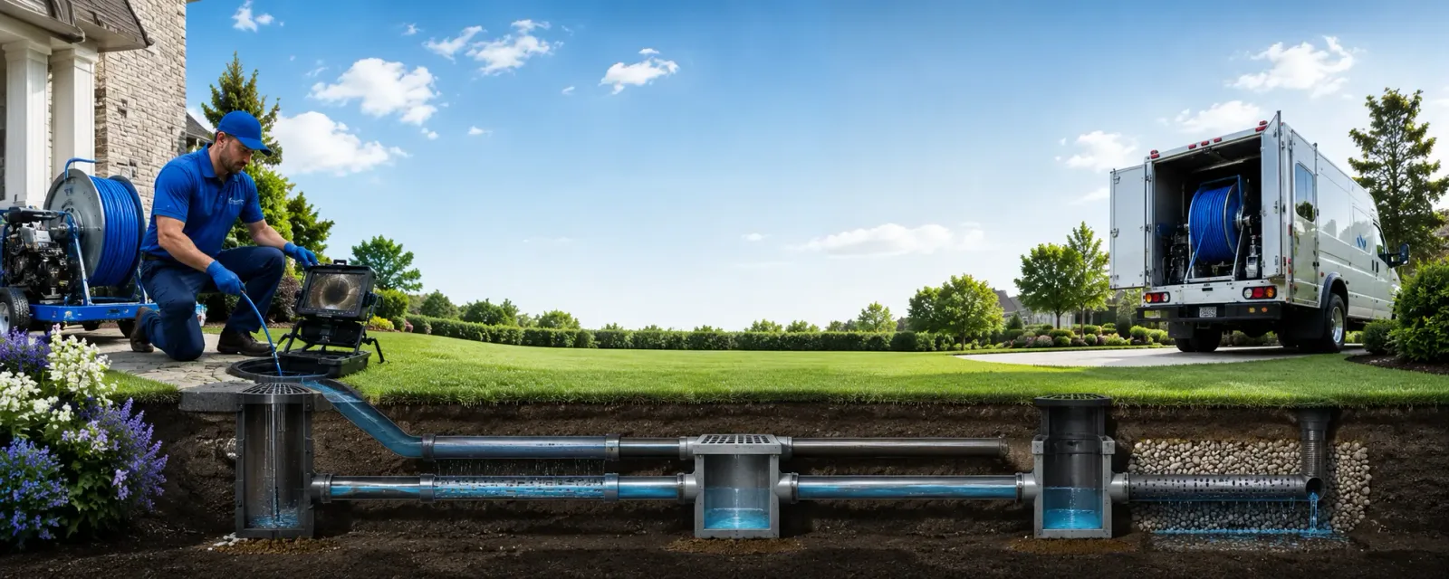 Outdoor drain cleaning information for Stonefort, IL